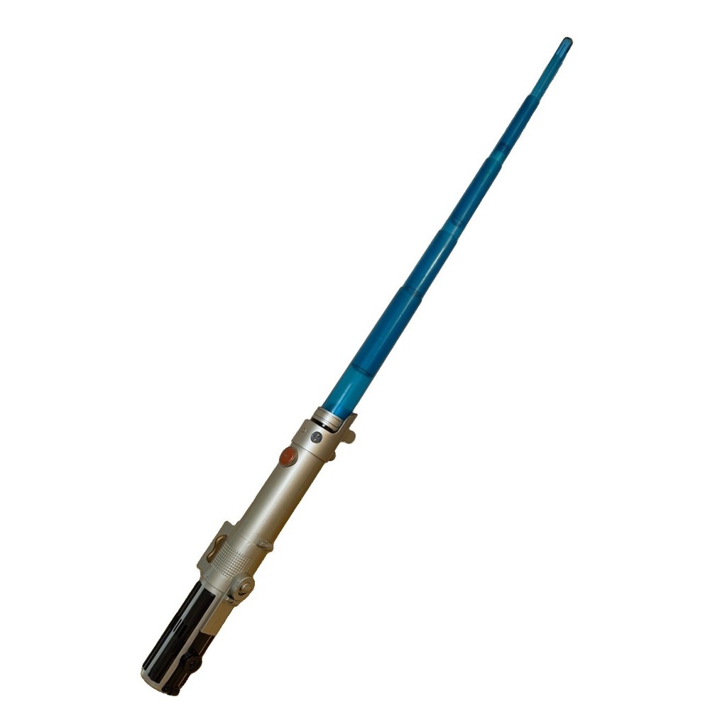 Star Wars Hasbro LFL Obi Wan Kenobi Blue Light Saber 2006 Spring Loaded